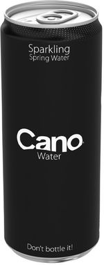 CanO Water Sparkling Spring Water, Resealable Can 330 ml x 24